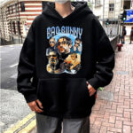 Printed Bad Bunny Merch and Vlone Hoodie Fashion Trends