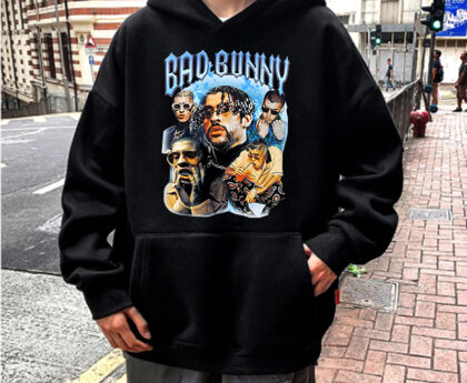 Printed Bad Bunny Merch and Vlone Hoodie Fashion Trends