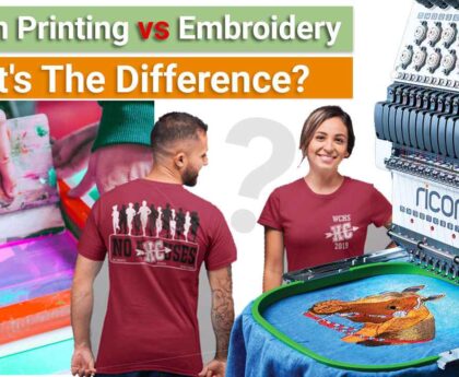 5 Absolute Screen Printing Vs Embroidery Differences