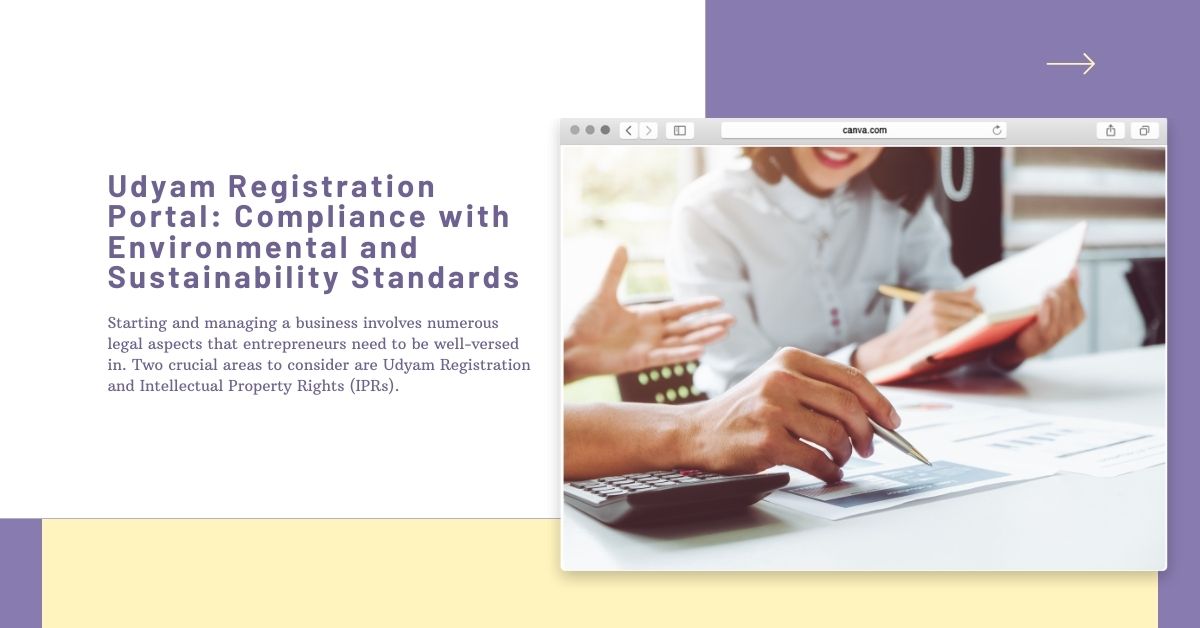 Udyam Registration Portal: Compliance with Environmental and Sustainability Standards