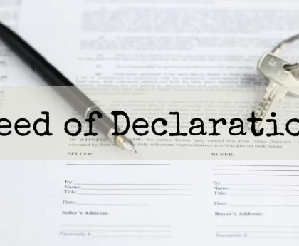 deed of declaration
